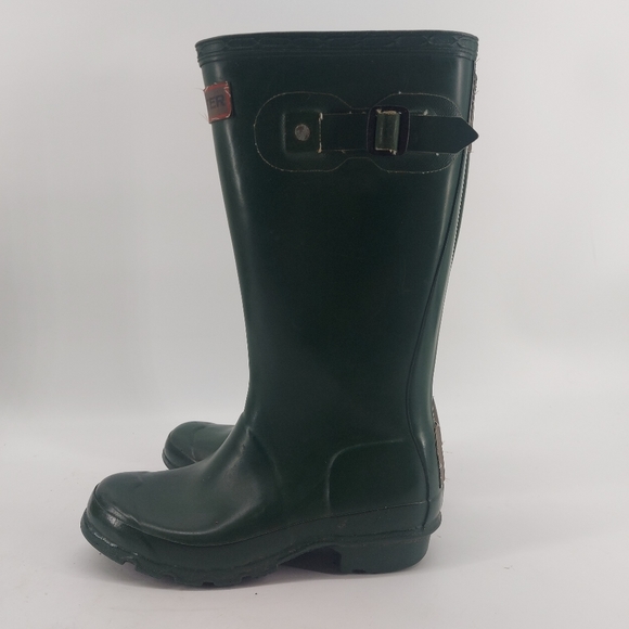 Hunter Young Hunter Green Rain Boots - Picture 2 of 6